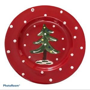 Ceramiche Toscane Christmas Tree Plate